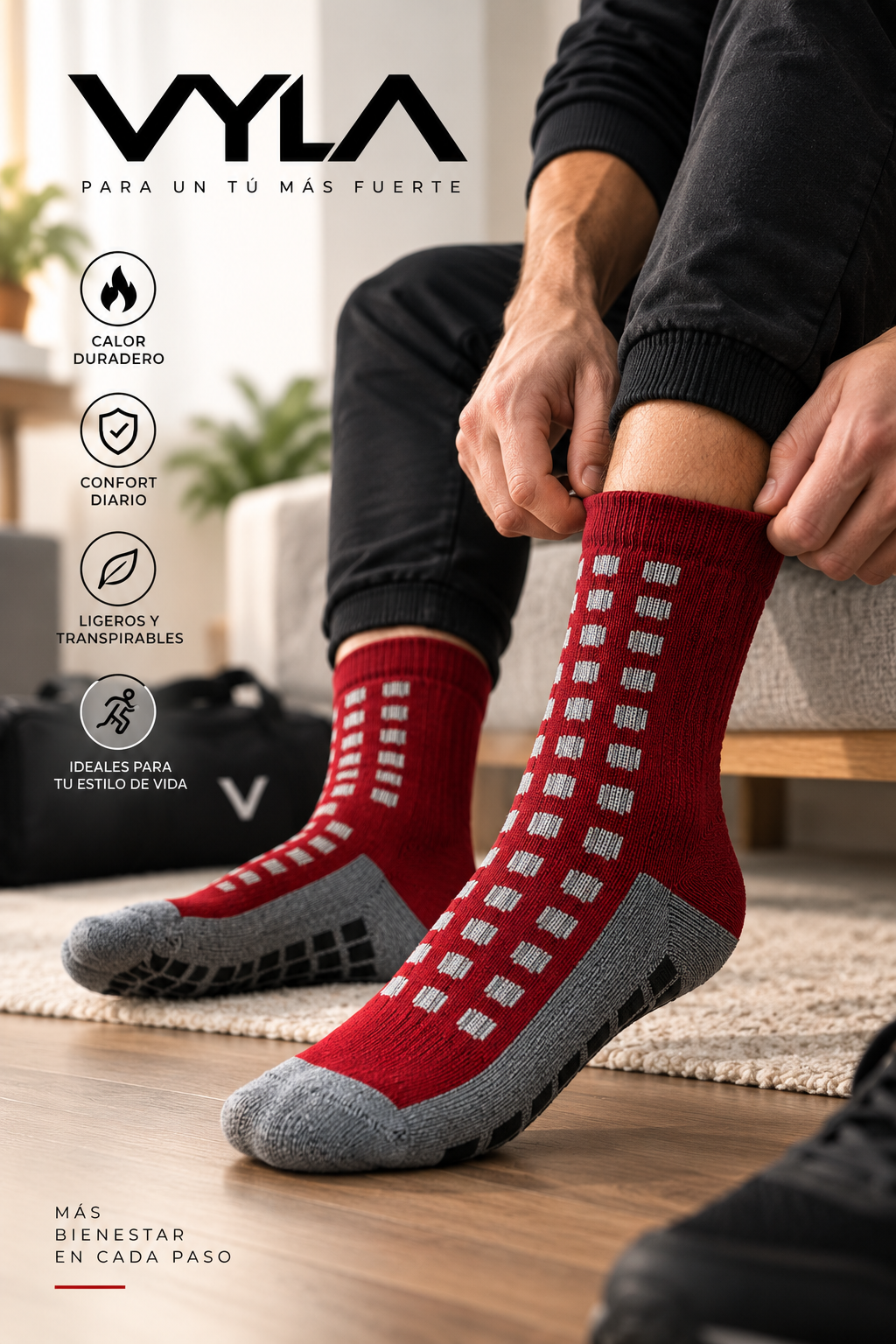 Calcetines de turmalina premium para bienestar y confort