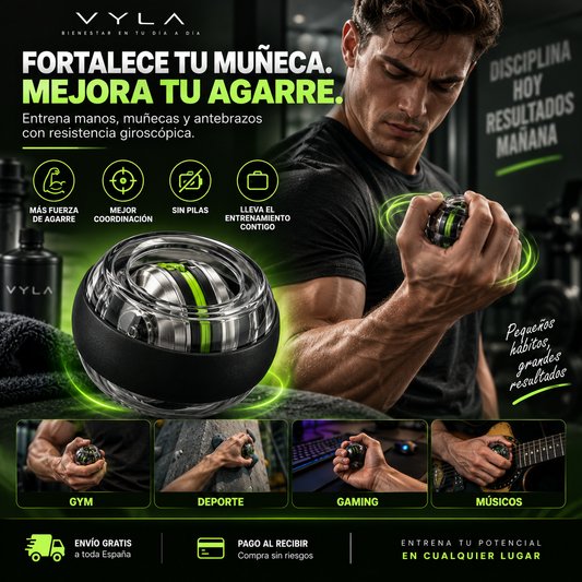 Hand gyroscope for strengthening wrist
