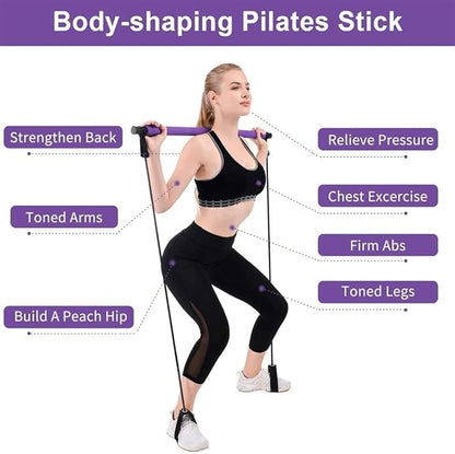 Kit de Barra de pilates portátil con banda de resistencia - additional image 3