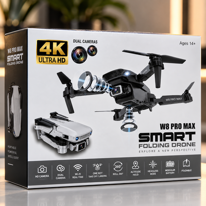 Dron con doble cámara 4K + Maletín Gratis
